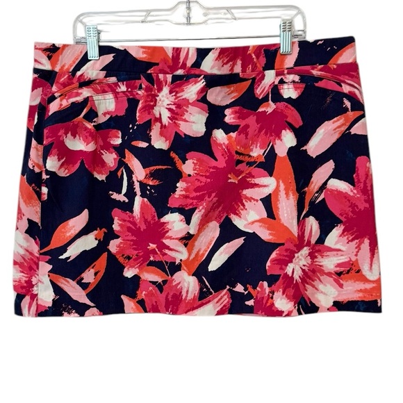 Zoe + Phoebe Tropical Print Bright & Bold Floral Print Skorts Tennis Size PXL - Picture 2 of 9